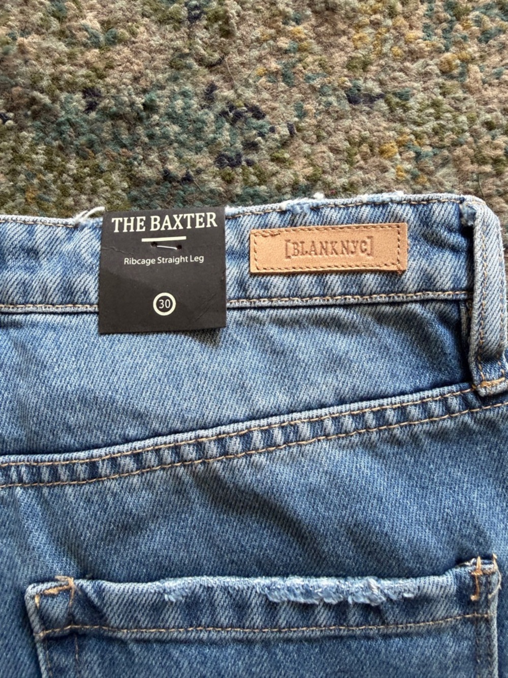 Blank NYC Light Blue Ribcage Straight Jeans - Picture 4 of 4